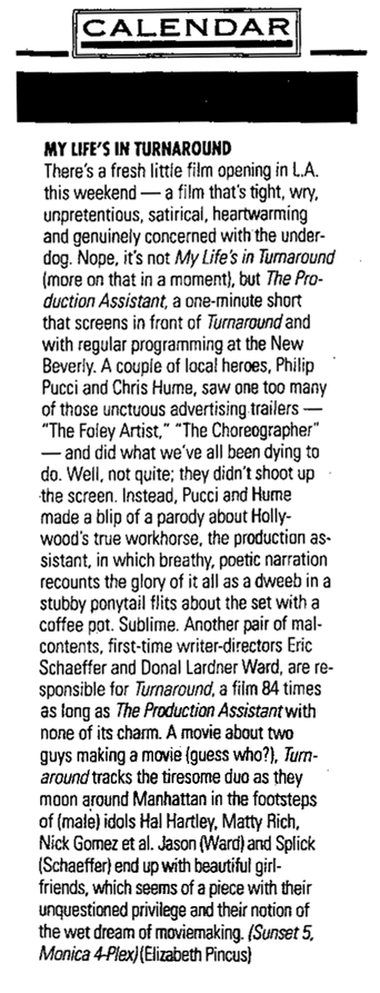 L.A. Weekly Review of "The P.A."